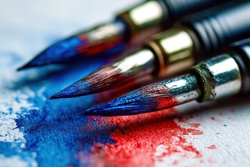 Fototapeta premium close up of colorful pens