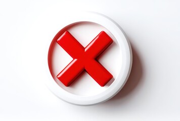 Obraz premium red cross mark