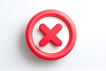 Obraz premium red cross mark