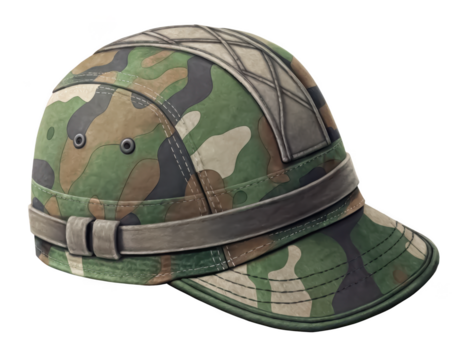 War military camo hat isolated PNG tactical cap PNG camouflage hat PNG soldier headwear PNG outdoor military gear PNG camo baseball cap PNG combat hat PNG transparent background image