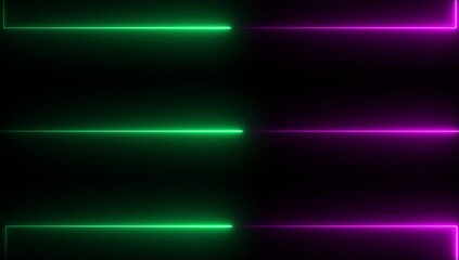 Abstract basically colorful neon lines moving background 4k animation. neon line Black background on reverse.