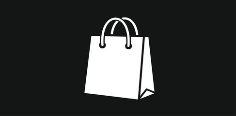 Shopping bag icon, shopping bag symbol isolated on transparent background, icon for app or web site, Shopping 