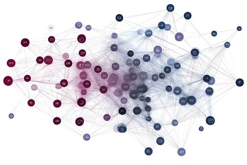 Network Graph Visualization Analyzing Connections and Relationships