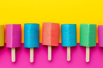 Vibrant Rainbow Popsicles A Summer Treat for the Eyes