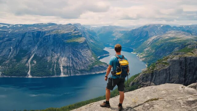 Outdoor adventure in Trolltunga