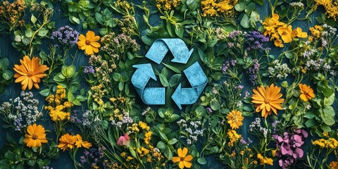 Circular economy icon. Business and natural, Endless and unlimited, circular economy for future growth of nature and environment sustainable