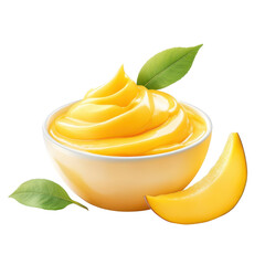 Fruit mango yogurt, Refreshing and indulgent layered mango cream and yogurt dessert served in...