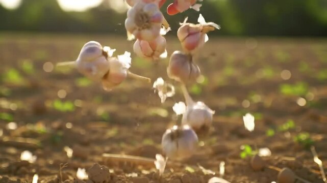 Planting Garlic For Next Year Agriculture Cultivation