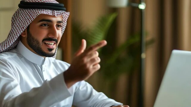 A Saudi prince smiles. He is dressed in Western business attire, indicating a modern and open approach to diplomacy.