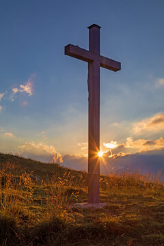 Kreuz - Gipfel - Sonnenuntergang - Berge - Alpen - Sommer - Allg&auml;u 