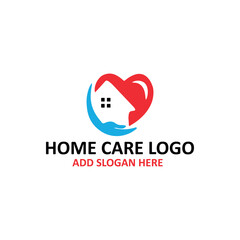 Obraz premium home care logo design vector