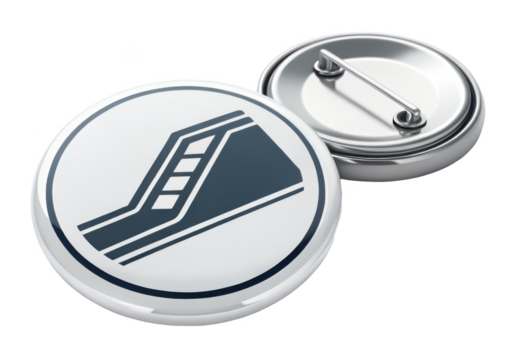 Ramp badge png safety badge png warning badge png construction badge png security badge png reflective badge png transparent background image