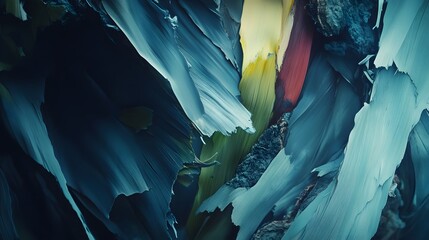 Obraz premium Abstract Teal Green Nature Texture Background, Paint Strokes, Closeup