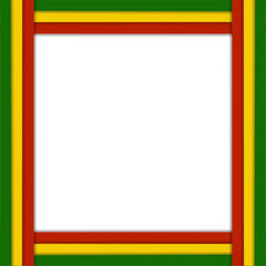 Obraz premium Unity in Freedom: Juneteenth Pan-African Frame with Transparent Background
