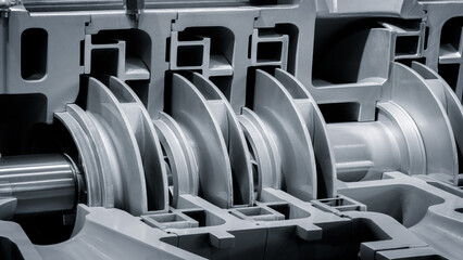 Fototapeta premium High pressure pump for pumping of water, fuel, oil and oil products