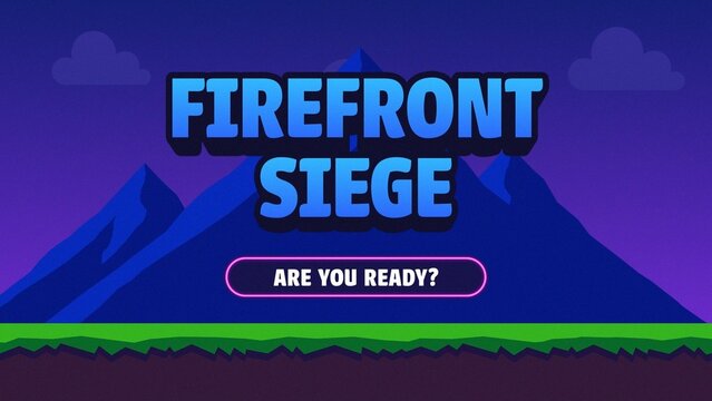 Cartoon 2D Battle Royal Gaming Title Intro