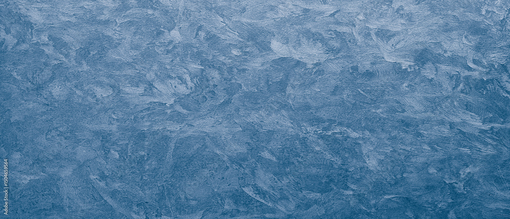 Leinwandbilder a blue wall with a textured surface. rough texture as an abstract texture background for template pa