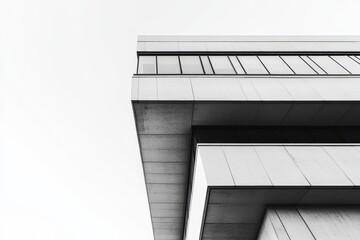 Modern architectural design featuring clean lines and minimalist style