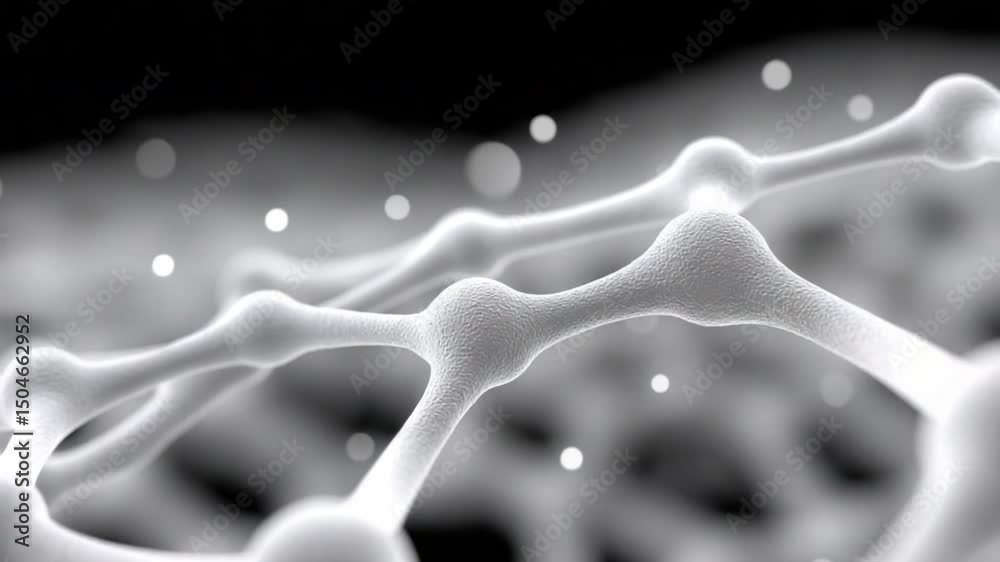 Poster molecular bond in microscopic view: capturing the intricate beauty of a molecular bond, the image sh