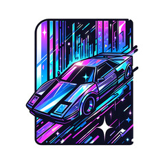 abstract background with a car