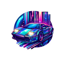 retro car vector illustration