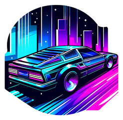 retro car vector illustration