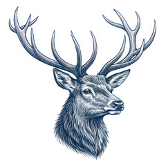 deer head vector