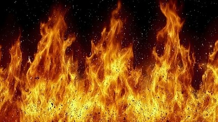 Obraz premium Fiery Inferno Flames Background Texture Burning Hot
