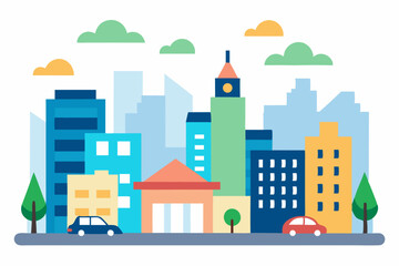vector illustration of city