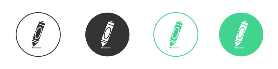 Highlighter icon Minimal Flat Line Vector Icon Set.