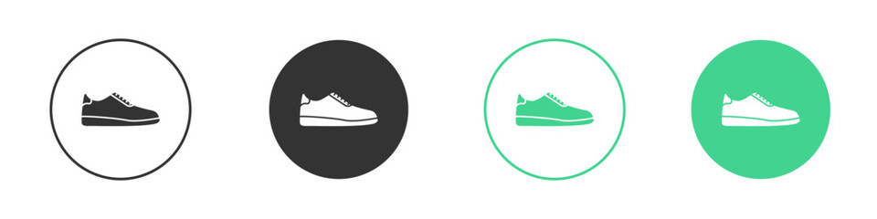 Sneaker icon Minimal Flat Line Vector Icon Set.