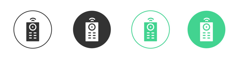 Remote control icon Minimal Flat Line Vector Icon Set.