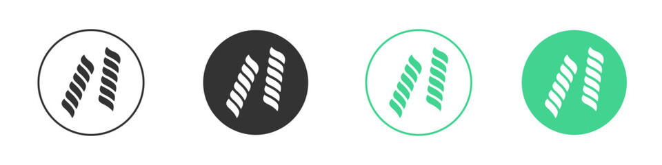 Pasta icon Minimal Flat Line Vector Icon Set.
