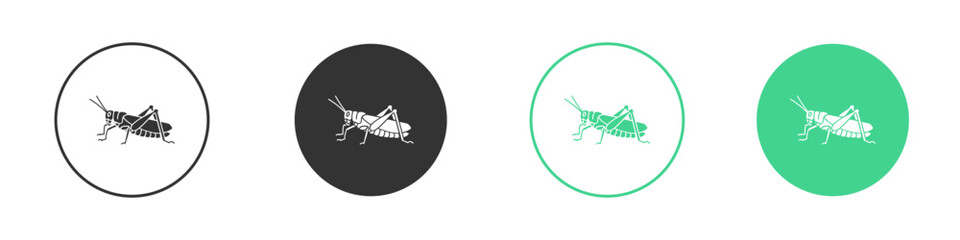 Locust icon Minimal Flat Line Vector Icon Set.
