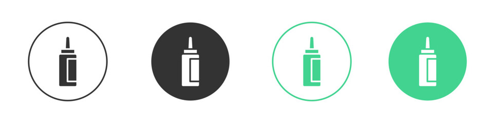 Glue bottle icon Minimal Flat Line Vector Icon Set.