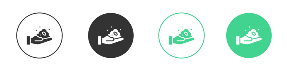 Foam icon Minimal Flat Line Vector Icon Set.