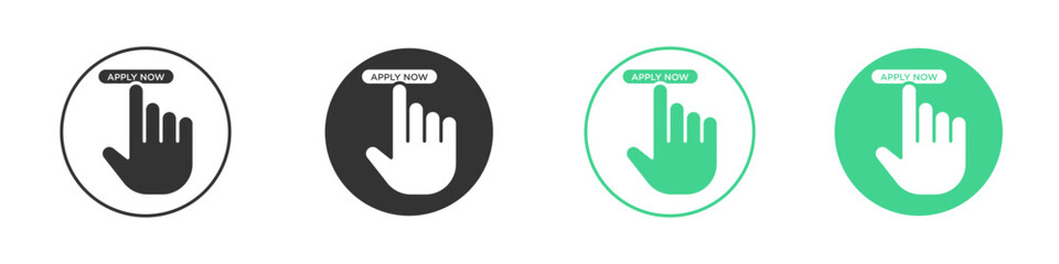 Apply icon Minimal Flat Line Vector Icon Set.