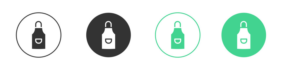 Apron icon Minimal Flat Line Vector Icon Set.