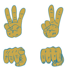 Fingers Clip Art Set Transparent Background