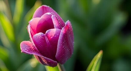 Naklejka premium pink tulip flower