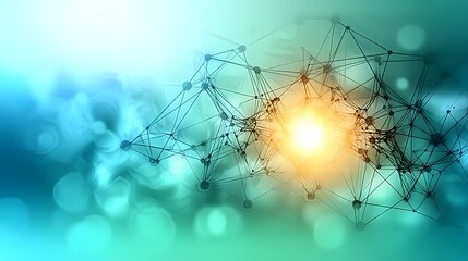 Abstract Network Connection Technology Background Image