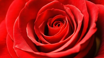 Closeup Red Rose Petals Flower Bloom Macro Photography