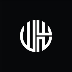 WWN logo WWN icon WWN monogram WWN letter minimalist Circle flat Unique modern abstract logo design.