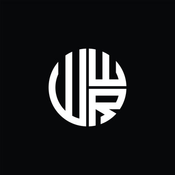 WWR logo WWR icon WWR monogram WWR letter minimalist Circle flat Unique modern abstract logo design.