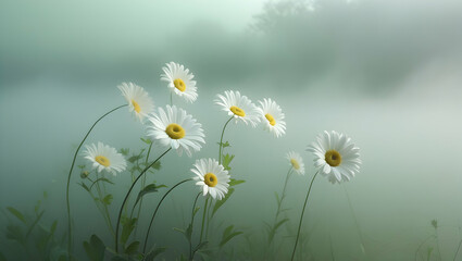 daisies in a field