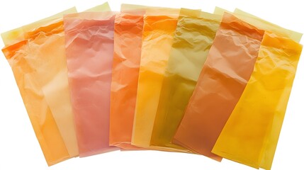 Colorful Tissue Paper Sheets Autumn Gradient Background
