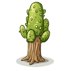 Giloy, cartoon vector illustration, flat 2D isometric style, white background.