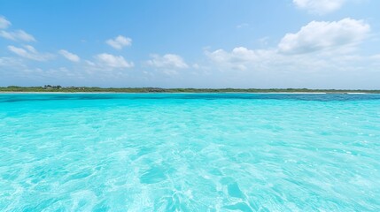 Fototapeta premium Stunning Turquoise Ocean Water Tropical Island Seascape