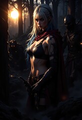 Video Game cover art, artistic look for game concept, action and adventure games.