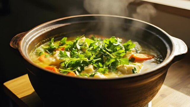 preparing moqueca, a popular brazilian dish